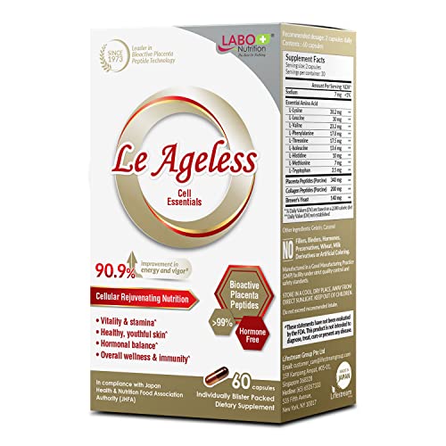 LABO Nutrition Le Ageless – Placenta Cell Rejuvenating Therapy from Japan – Enhanced with Collagen LABO Nutrition uk supplements