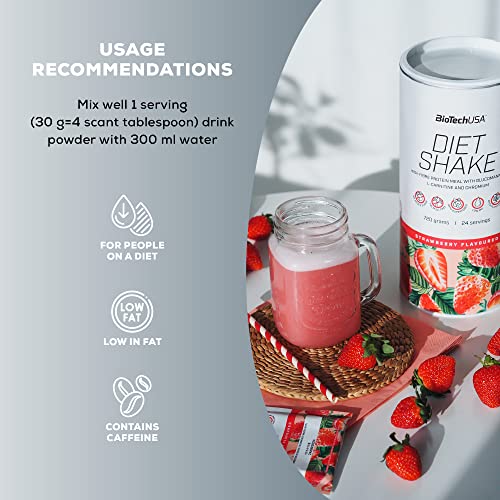 BioTechUSA Diet Shake | High-Protein, Low-Fat | with Superfoods, Chromium, Glucomannan BioTechUSA uk supplements