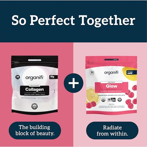 Organifi Collagen Powder - Fuller Hair, Stronger Nails, and Radiant Skin - Replenish Organifi uk supplements