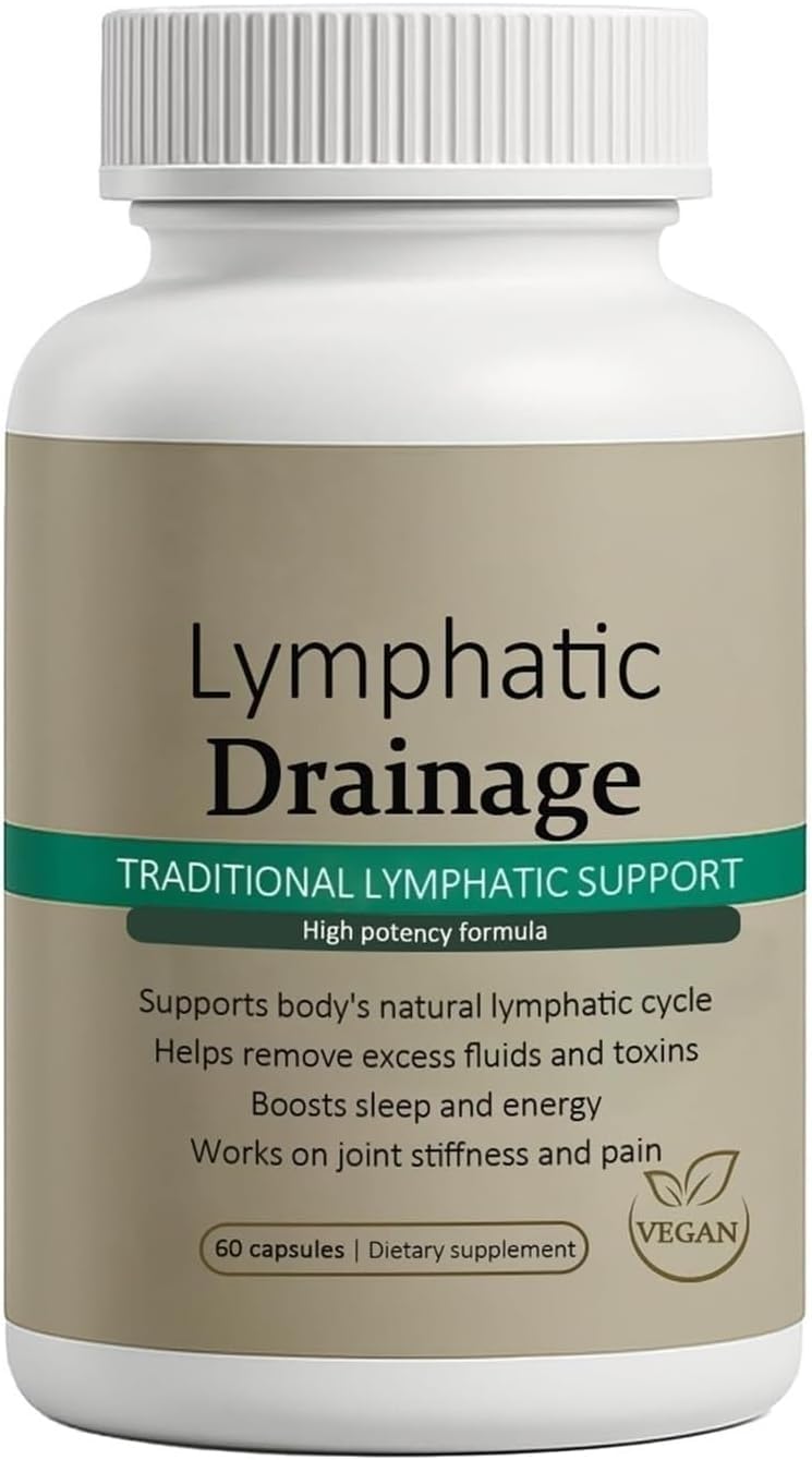 Megacephalus Lymphatic Drainage Capsules - New Maximum Potency Formula with Dandelion Extract, Cleavers Extract, Natural Ingredients, Vegan & Non-GMO, 60 Capsules (1) Megacephalus uk supplements