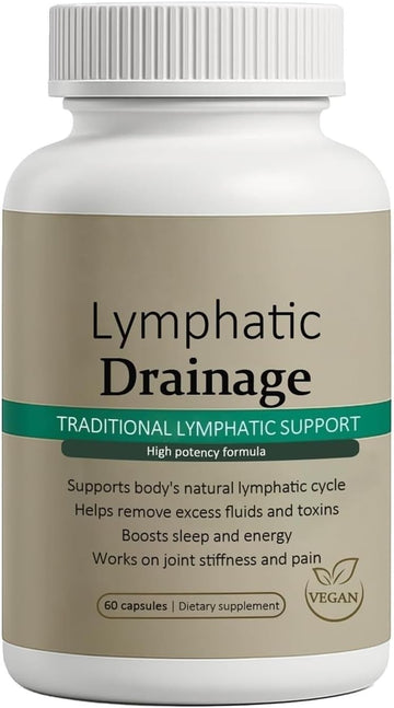 Megacephalus Lymphatic Drainage Capsules - New Maximum Potency Formula with Dandelion Extract, Cleavers Extract, Natural Ingredients, Vegan & Non-GMO, 60 Capsules (1) Megacephalus uk supplements