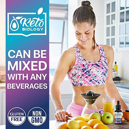 Keto Diet Drops with BHB Exogenous Ketones - Made in USA - Fat Burner & Appetite Suppressant KETO BIOLOGY uk supplements