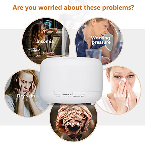 Hianjoo 450ml Essential Oil Diffuser, Electric Aroma Ultrasonic Aromatherapy Fragrant Oil Hianjoo uk supplements