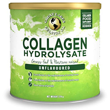 Great Lakes Gelatin Collagen Hydrolysate, Grass-Fed Bovine Hydrolysed Collagen Peptides Protein Powder Supplement, Unflavoured, 226g, Can Great Lakes Gelatin uk supplements