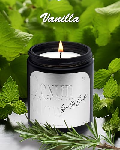 Aromatherapy Candle, Handcrafted with Natural Soy Wax and Essential Oils for Home Scented Dexun Glow uk supplements