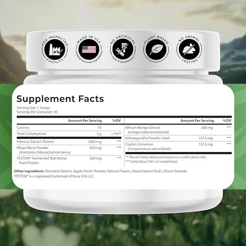 NATURES BLAST Shape Fusion® - GLP-1 Supplements with Ashwagandha, Hibiscus, Ceylon Cinnamon, Maqui Berry & African Mango Extract - Supports Healthy Habits, Energy & Body Balance - 30 Servings NATURES BLAST uk supplements
