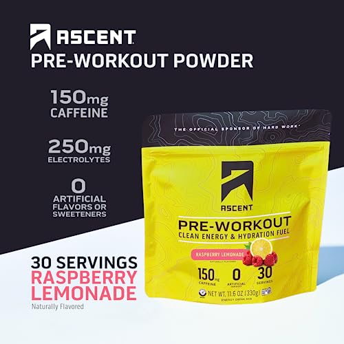Ascent Pre Workout Powder - Preworkout for Men & Women with No Artificial Ingredients Ascent uk supplements