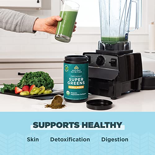 Ancient Nutrition Supergreens Powder, Organic Superfood Powder with Collagen Ancient Nutrition uk supplements
