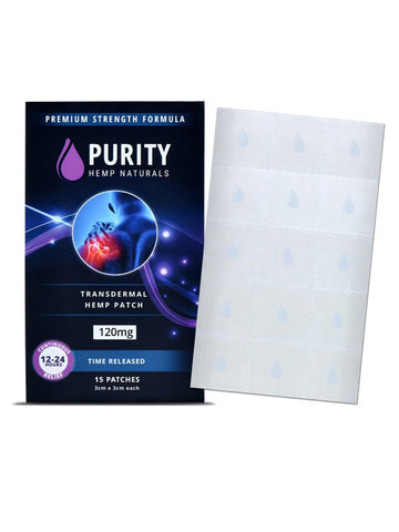 Body Discomfort Patch 120 mg - 15 ct (8 mg ea.) Lasts 24 Hours. Sweat & Water Resistant. Convenient & Discreet. For Use On Any Part Of The Body. Plant-Based Extended-Release Patch Purity Hemp Naturals uk supplements