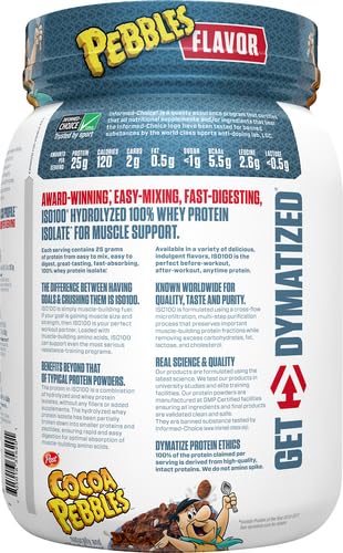 Dymatize ISO100 Hydrolyzed Protein Powder, 100% Whey Isolate Protein, 25g of Protein Dymatize uk supplements