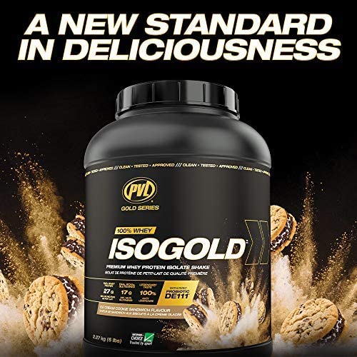PVL ISO Gold – Grass Fed - Premium Isolate 100% Whey Protein Shake - Orange Krush'd - 908 g PVL uk supplements