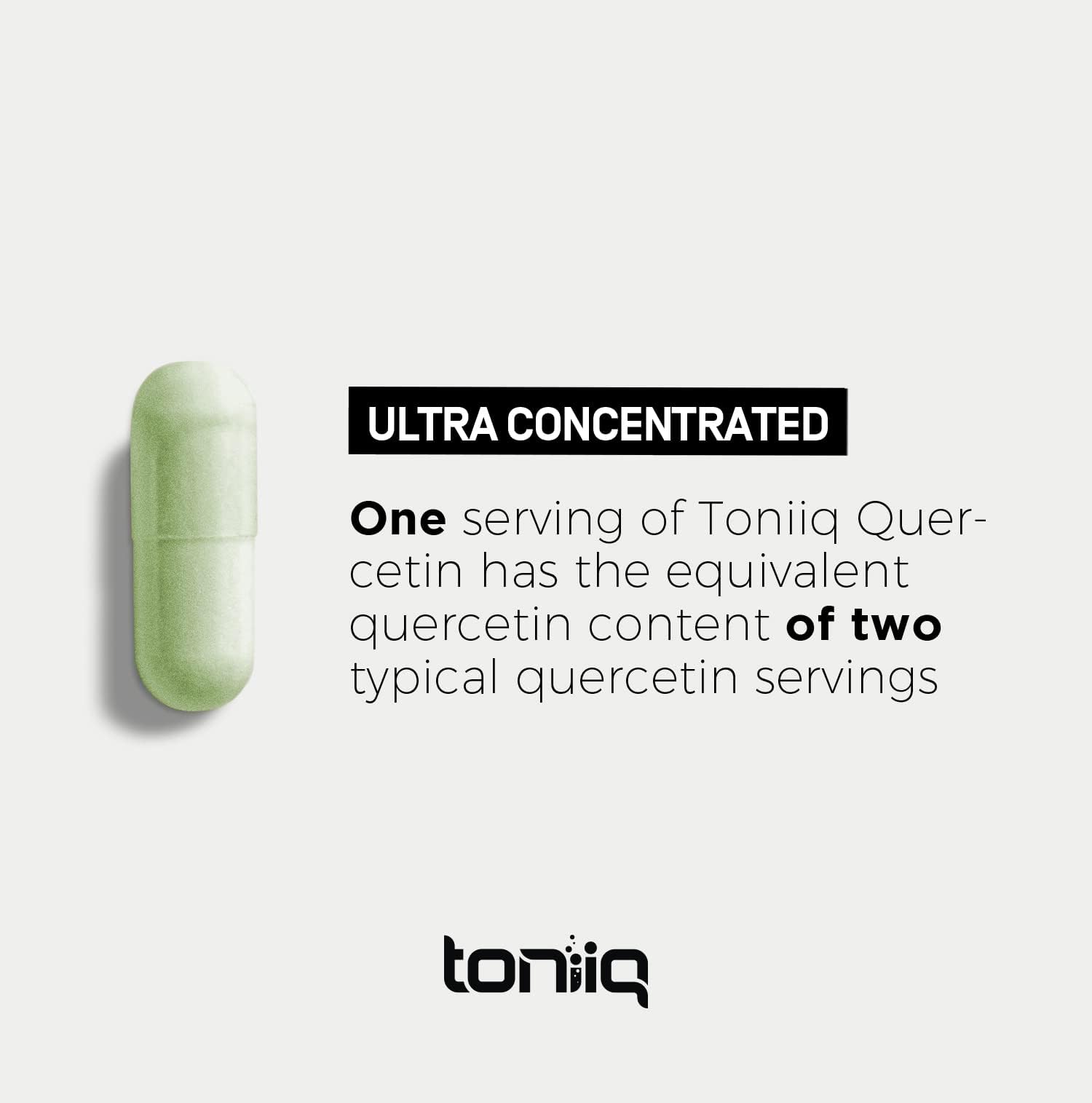 Toniiq Ultra High Purity Quercetin Capsules - 95%+ Highly Purified and Bioavailable - 1000mg Per Serving - 120 Capsules Quercetin Supplement Toniiq uk supplements
