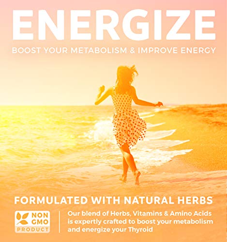 Thyroid Support with Iodine - 120 Capsules (Non-GMO) Healths Harmony uk supplements