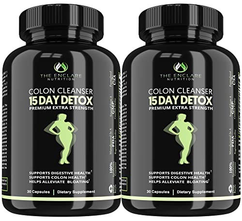 Colon Cleanse Fast-Acting Colon Cleanser Detox; Healthy Bowel Movement THE ENCLARE NUTRITION uk supplements
