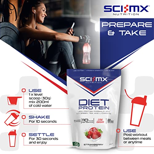 SCI-MX Diet Protein, High Protein, Low Sugar, Low Fat Lean Protein Formula Powder with Added CLA SCI-MX uk supplements