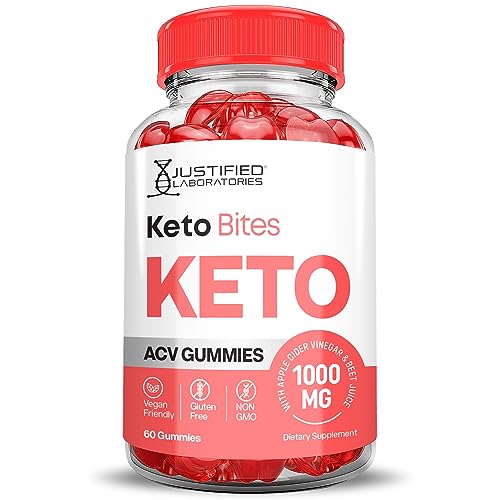 Justified Laboratories Keto Bites Keto ACV Gummies 1000MG Vegan Non GMO with Pomegranate Justified Laboratories uk supplements