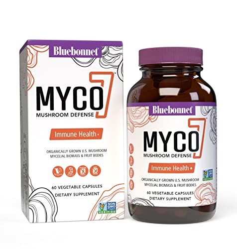 Bluebonnet Nutrition Myco-7 Mushroom Defense – 7 Organically Grown U.S. Whole Bluebonnet uk supplements