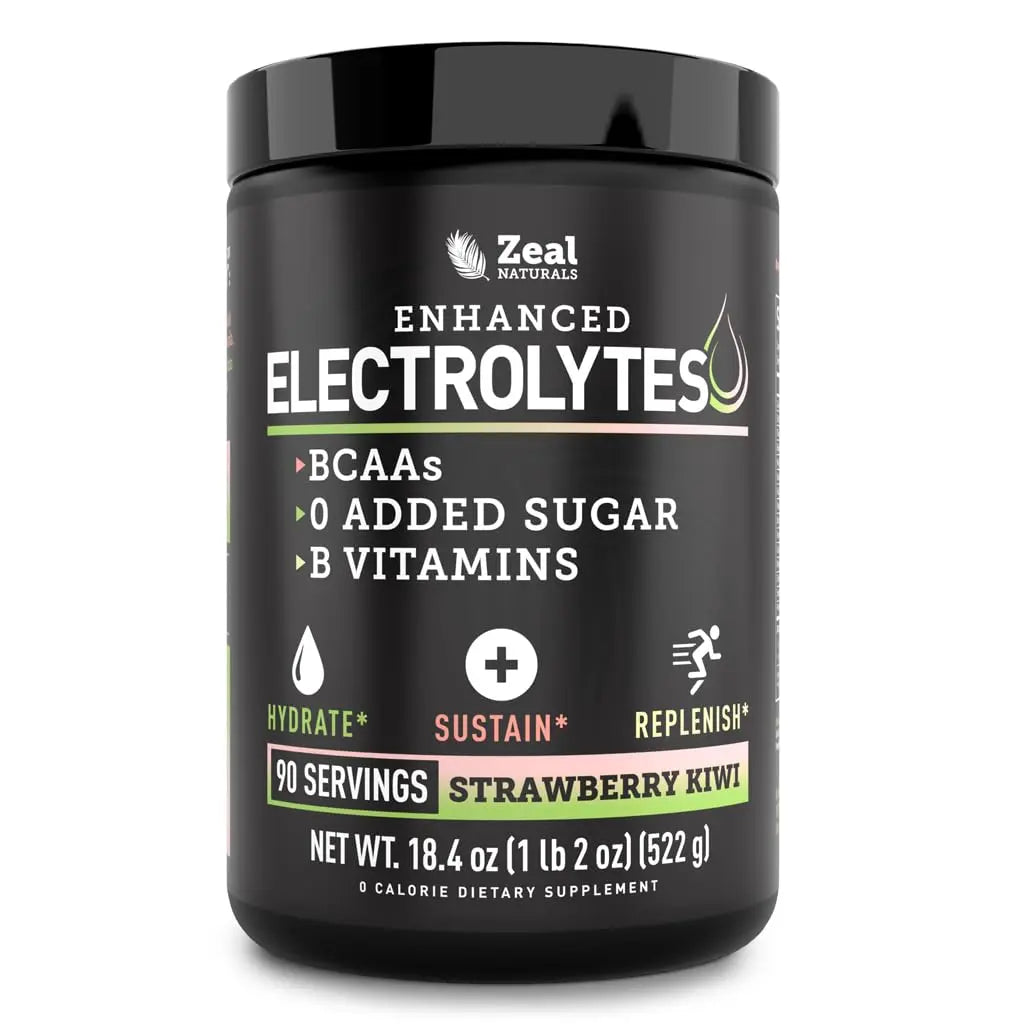 Zeal Electrolyte Powder - 90 Servings | Keto Electrolytes Powder | Zero Sugar, BCAAs, B-Vitamins | Potassium, Zinc, Magnesium Zeal Naturals uk supplements