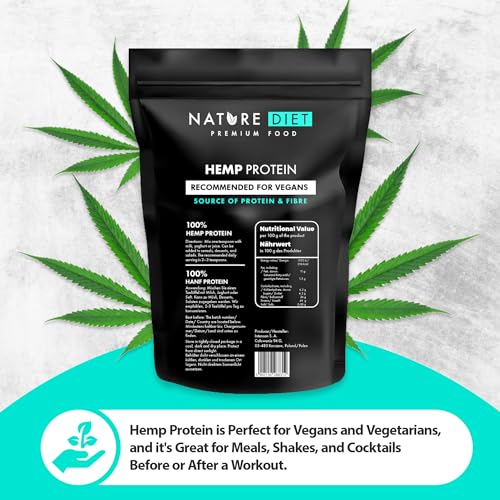Nature Diet - Hemp Protein 1000g , Vegan , Protein Powder , Plant-Based Nature Diet uk supplements