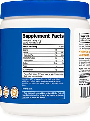Nutricost Premium MCT Oil Powder .5LBS - Best For Keto, Ketosis, and Ketogenic Diets Nutricost uk supplements