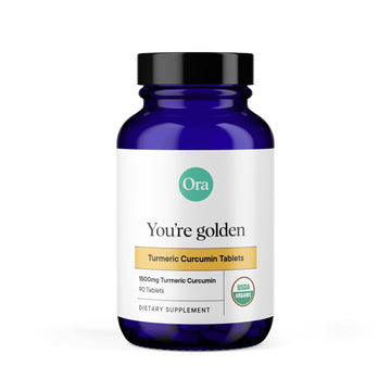 Ora Organic Turmeric Curcumin with Piperine - Pure Extracts for Joint Stress and Cardiovascular Health, Support Healthy Cognitive Function, No Filler Ingredients - 90 Vegan Tablets, 1 Month Supply Ora Organic uk supplements