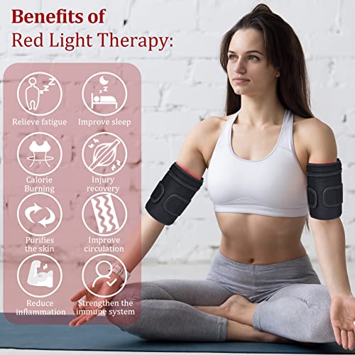 NEXTWOOD 660nm and 850nm Infrared Red Light Arm Therapy Wrap Belt with Timer & Brightness Setting Red NEXTWOOD uk supplements