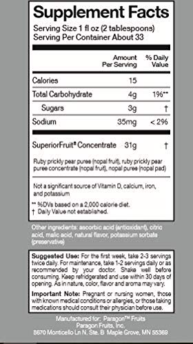nochtli Recover Prickly Pear Liquid Supplement 1L (4-pack) Nochtli SuperiorFruit uk supplements