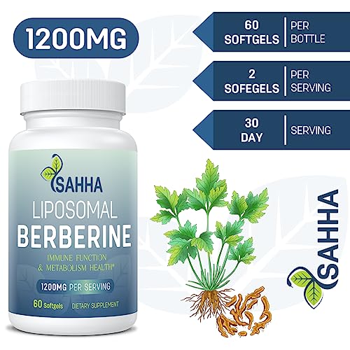 Sahha Advanced Liposomal Berberine 1200mg - Maximized Absorption for Optimal Results Sahha uk supplements