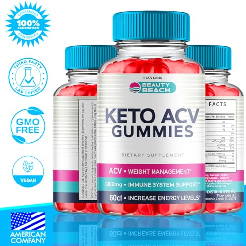 (5 Pack) Beauty Beach Keto ACV Gummies, Beauty Beach Keto ACV Gummies Advanced Titan Labs uk supplements