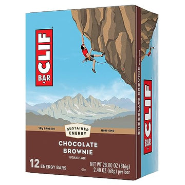 CLIF BAR - Chocolate Brownie Flavor - Made with Organic Oats - Non-GMO Clif Bar uk supplements