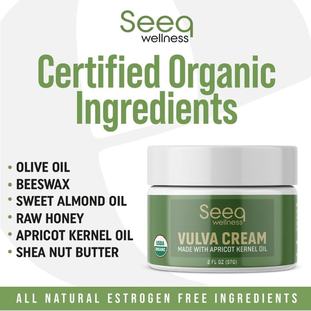 Seeq Wellness Organic Vulva Balm, Intimate Skins Care, Menopause Support, Relieves Feminine Seeq Wellness uk supplements