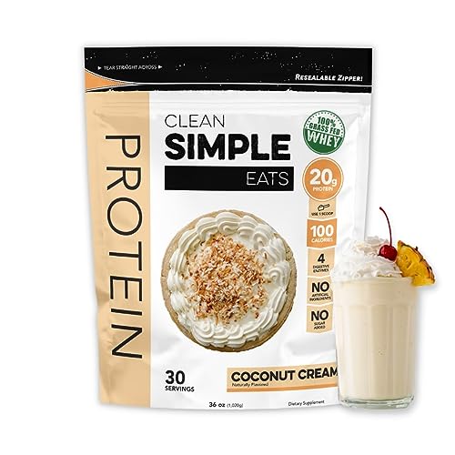Clean Simple Eats Coconut Cream Whey Protein Powder, Natural Sweetened and Cold Clean Simple Eats uk supplements