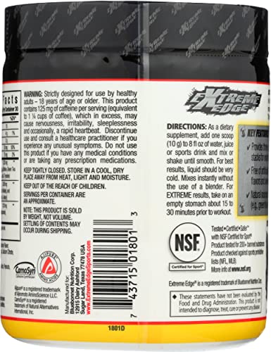 Bluebonnet Nutrition Extreme Edge Pre workout, Muscle Recharging Formula, Increases Bluebonnet uk supplements