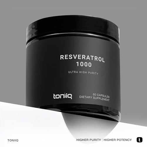 Ultra High Potency Third-Party Tested Trans Resveratrol 1000mg - 98% Pure Toniiq uk supplements