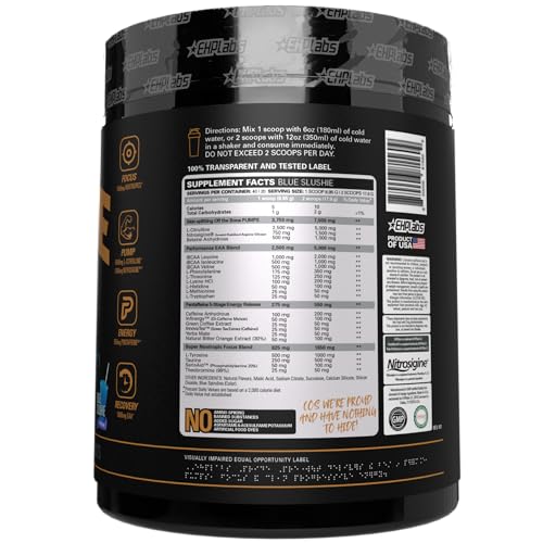 EHP Labs Pride Pre Workout Powder Energy Supplement - Sugar Free Preworkout for Men EHP Labs uk supplements