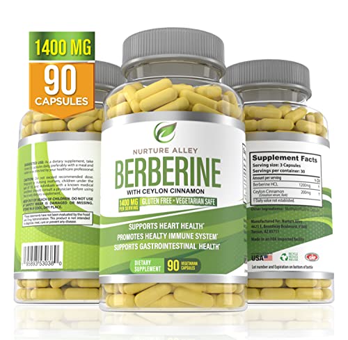 Nurture Alley Berberine Complex - Berberine HCL 1200mg Plus Organic Ceylon Cinnamon NURTURE ALLEY uk supplements
