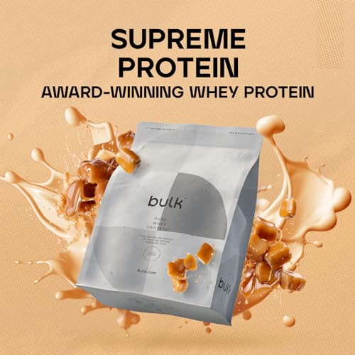 Bulk Pure Whey Protein Powder Shake, Salted Caramel, 500 g, Packaging May Vary Bulk uk supplements