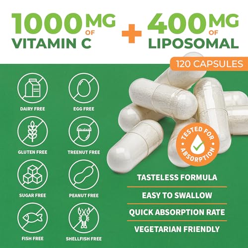 ForestLeaf Liposomal Vitamin C - Liposomal VIT C - 1000mg Capsules ForestLeaf uk supplements