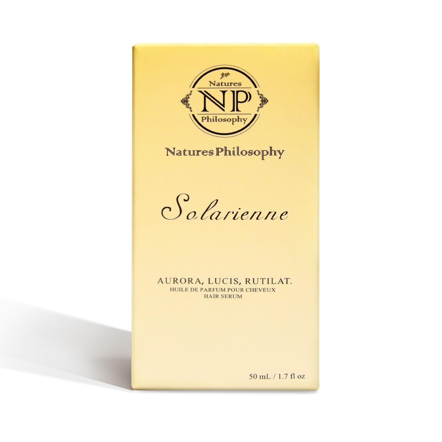 NP NATURES PHILOSOPHY Hair Perfume, Leave-in Hair Serum & Shine Hair Spray for Women, Anti-Frizz, Long Lasting Fragrance, Lightweight Conditioner & Glossier Hair Perfume oils - 50ml（Solarienne） NP NATURES PHILOSOPHY uk supplements