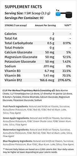 Metabolic Nutrition | ESP - Stimulating Pre Workout, Pre Intra Workout Supplement | Energy Metabolic Nutrition uk supplements