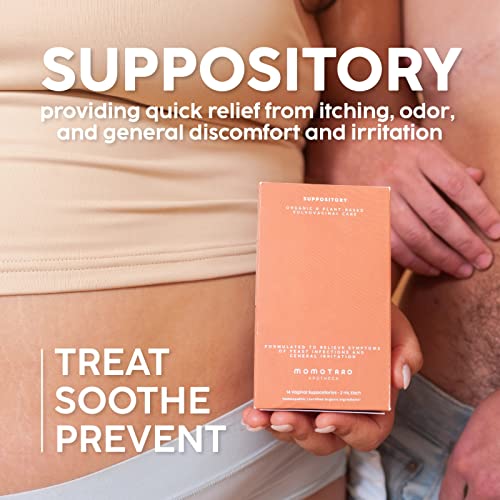 MOMOTARO APOTHECA 14 Organic Vaginal Suppositories Alternative, Fast Acting, Alleviate Dryness MOMOTARO APOTHECA uk supplements