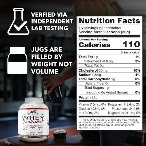 Whey Fantastic Unflavored - 100% Natural Grass Fed Whey Protein Powder - Unique 3 Fantastic Nutrition uk supplements