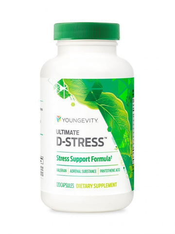 Youngevity Ultimate D-Stress™ – Natural Stress Relief Supplement with Magnesium, Valerian Root Extract, and B Vitamins – Supports Adrenal Health and Nervous System – 120 Capsules (Pack of 1) Youngevity uk supplements
