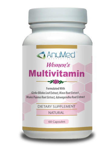 Women’s Multivitamin with Iron, Vitamin D3, Magnesium, B-Complex & Herbal Support – 60 Capsules – Energy, Hormone Balance, Heart Health – AnuMed AnuMed International uk supplements
