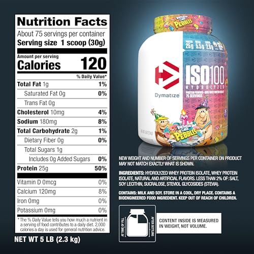Dymatize ISO100 Hydrolyzed Protein Powder, 100% Whey Isolate Protein, 25g of Protein Dymatize uk supplements