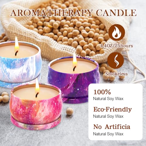 Scented Candles Gift Set, 3 Pack Soy Candles Gift Set Candles for Home Scented, Gifts for Women Men Weimingte uk supplements