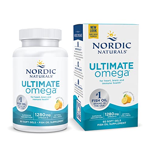 Nordic Naturals Ultimate Omega, Lemon Flavor - 60 Soft Gels - 1280 mg Omega-3 Nordic Naturals uk supplements
