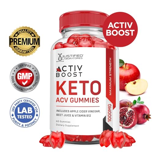 (5 Pack) Activboost Keto ACV Gummies Advanced Formula 1000MG Active Boost Justified Laboratories uk supplements