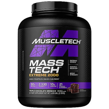 Muscletech Mass Gainer Mass-Tech Extreme 2000, Muscle Builder Whey Protein Powder MuscleTech uk supplements